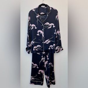 Gorgeous Silk Loungeware by OLIVIA VIN HALLE. Rock Lobster Anyone??